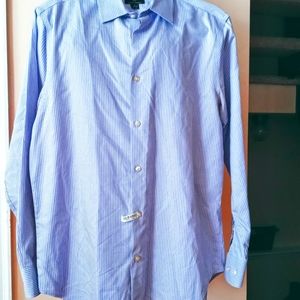 Banana Republic lavender & white pinstriped dress shirt
